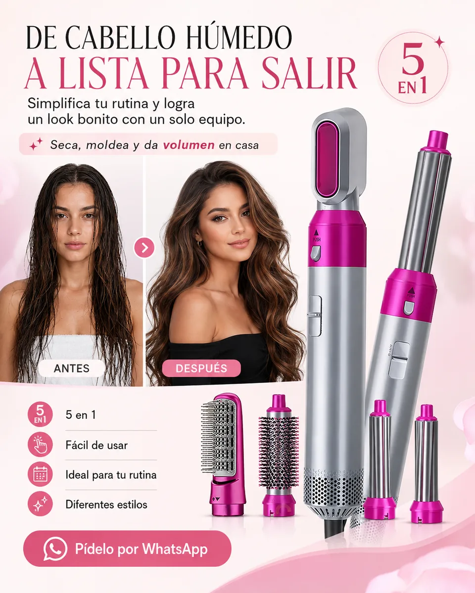 De cabello húmedo a lista para salir